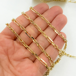 Load image into Gallery viewer, Z53GP. Gold Plated 925 Sterling Silver Diamond Cut Paperclip Link Chain
