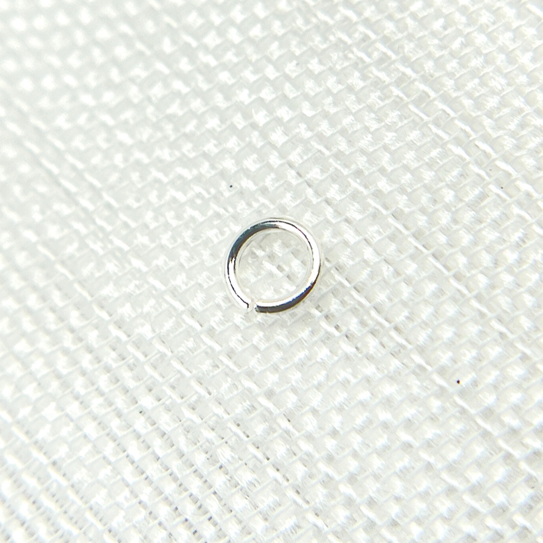 925 Sterling White Silver Open Jump Ring 22 Gauge 3.3mm. MFT060DE3SS