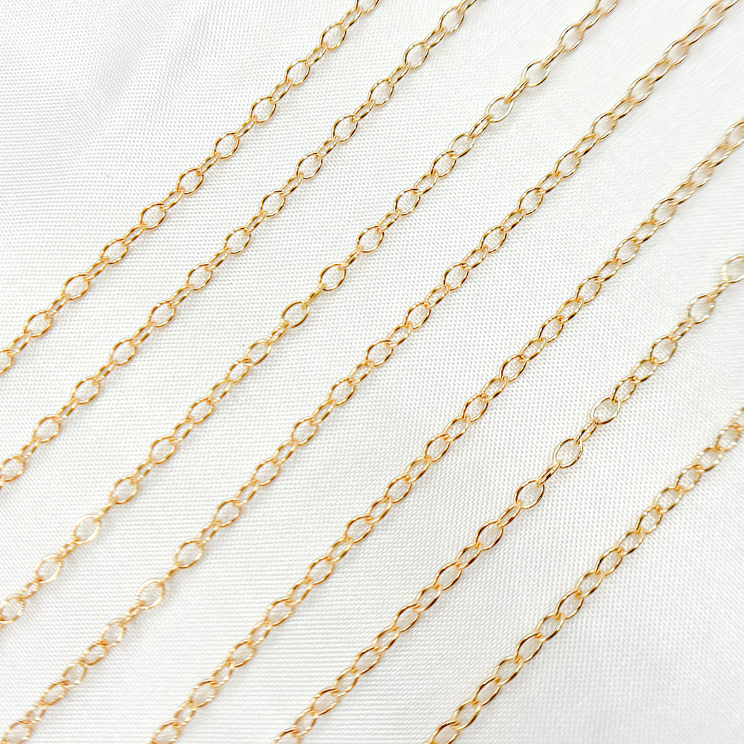 1512GF. 14K Gold-Filled Smooth Cable Chain