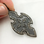 Load image into Gallery viewer, DP412A. Diamond Sterling Silver Cross Enamel Pendant
