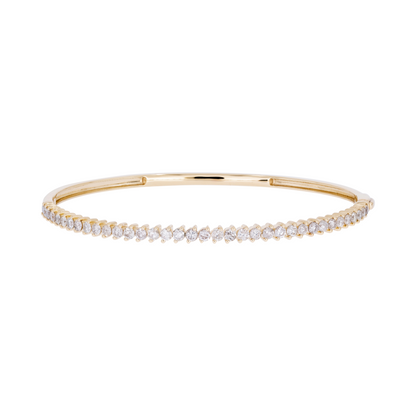 BNN68393. 14K Solid Gold Diamond Bangle