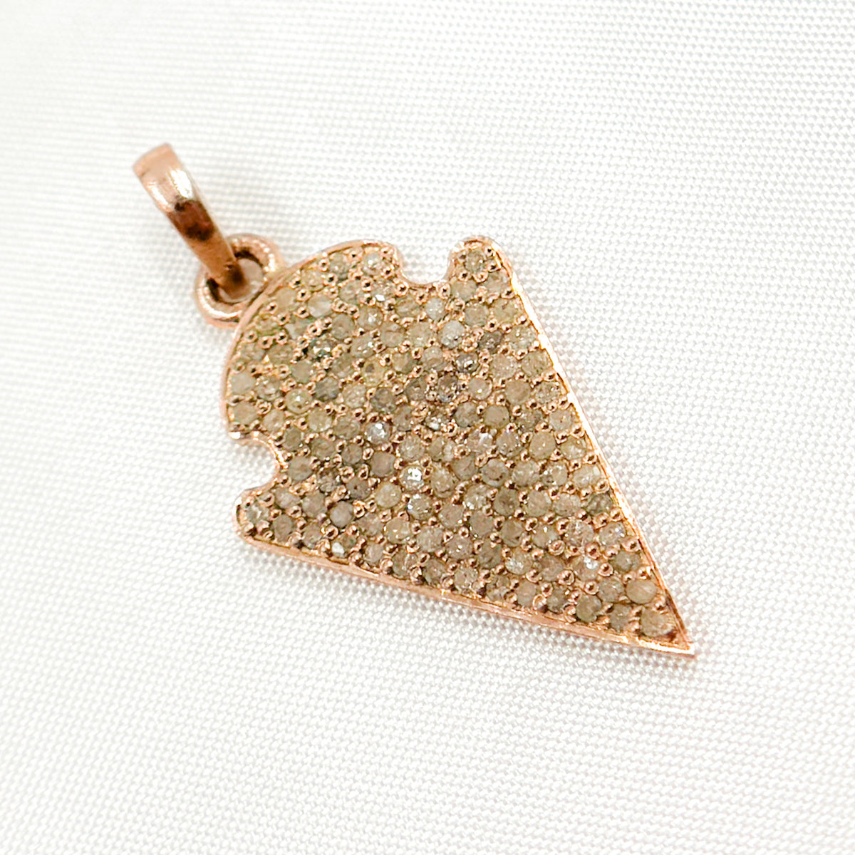 DC358. Diamond Sterling Silver Arrow Head Pendant