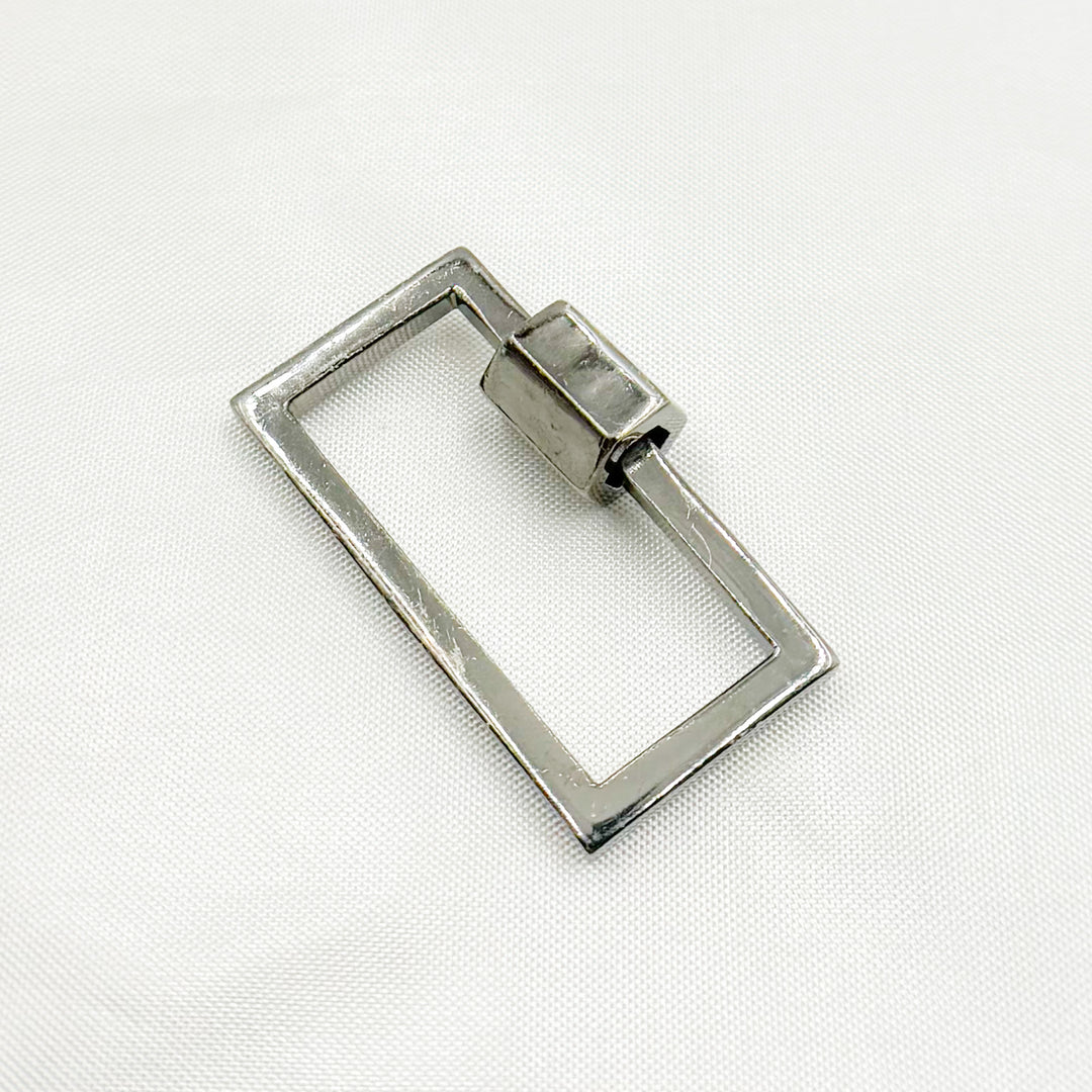 DC772. Sterling Silver Rectangle Screw Clasp