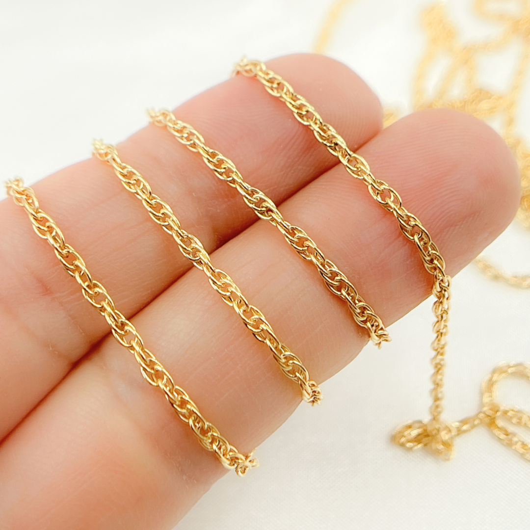 015RGF. 14k Gold Filled Rope Chain.