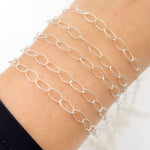 Load image into Gallery viewer, 791TWSS. Sterling Silver Twisted Oval Link Chain
