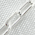 Load image into Gallery viewer, V151SS. Sterling Silver Hollow Flat Paperclip Link Chain

