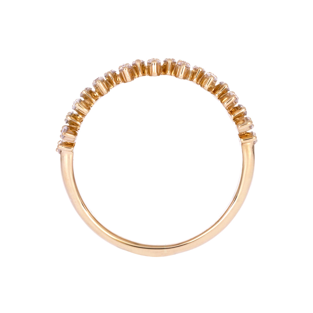 RFG19504. 14K Solid Gold Diamond Band Ring