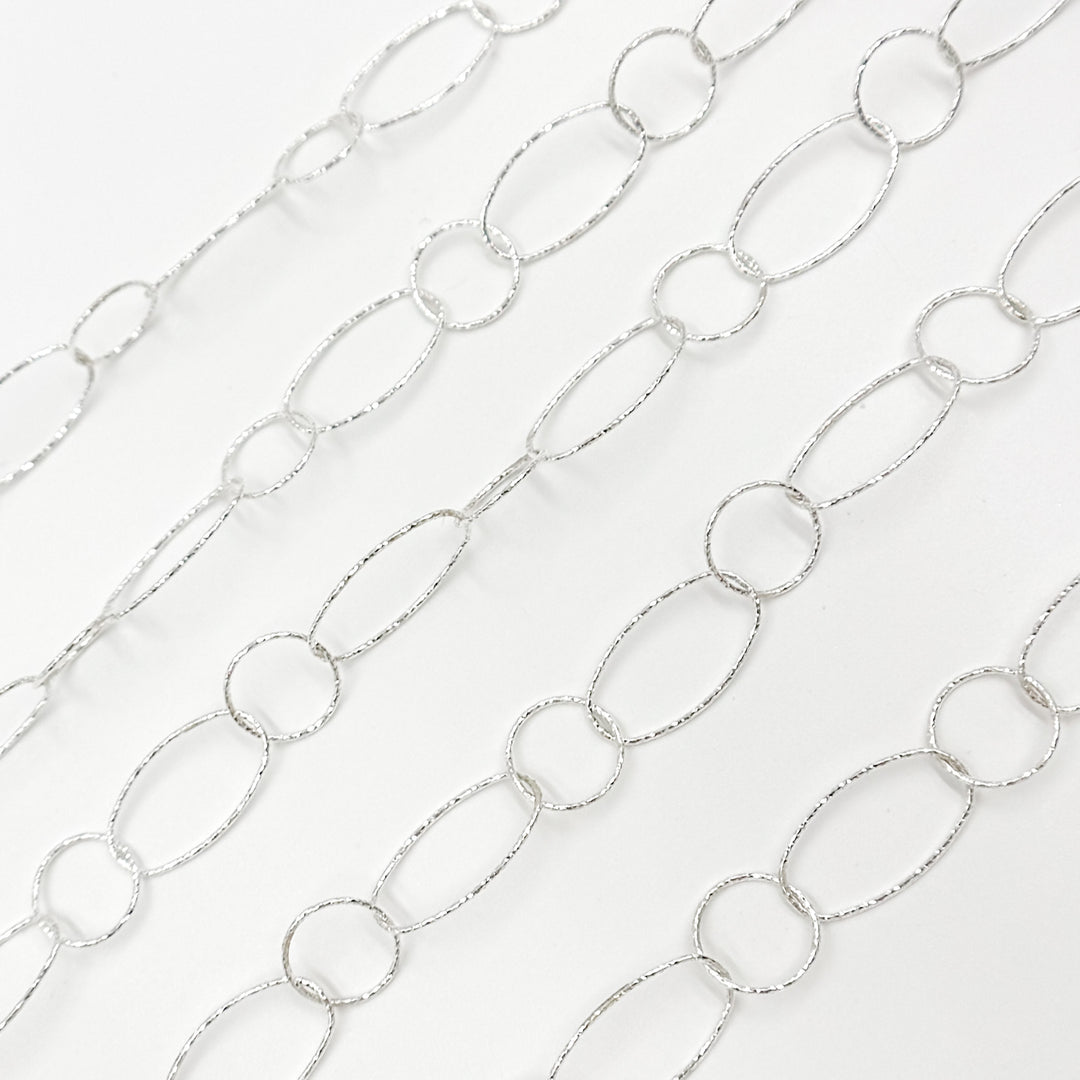 Y31SS. Sterling Silver Diamond Cut Cable Chain