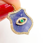 Load image into Gallery viewer, Buy Now  14K Solid Gold Shield Pendant