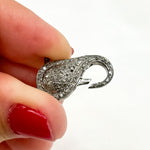 Load image into Gallery viewer, DC1005. Diamond Sterling Silver Trigger Clasp
