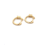 Load image into Gallery viewer, EHI56727. 14k Solid Gold Diamond Huggies
