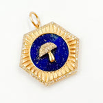 Load image into Gallery viewer, 14K Gold Mushroom Pendants
