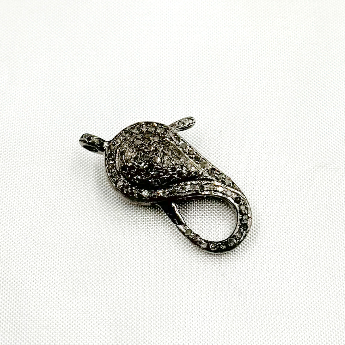 Diamond Sterling Silver Trigger Clasp