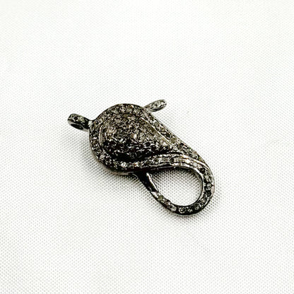 Diamond Sterling Silver Trigger Clasp