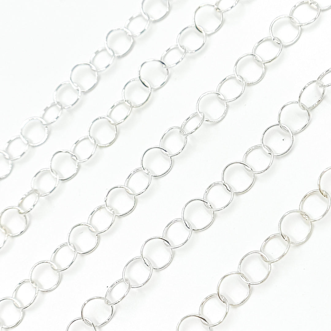 886SS. Sterling Silver Smooth Round Link Chain