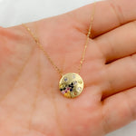 Load image into Gallery viewer, 14K Solid Gold Diamond and Multi Sapphire Necklace. NT405722
