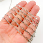 Load image into Gallery viewer, Y21OX. Oxidized Sterling Silver Marina Link Chain
