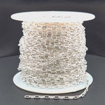Load and play video in Gallery viewer, Z99SS. Sterling Silver Smooth Box Link Chain