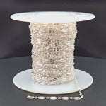 Load and play video in Gallery viewer, 163SBSFSS. Sterling Silver Diamond Cut Marina Link Chain
