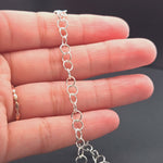 Load and play video in Gallery viewer, 679SS. Sterling Silver Smooth Round Link Chain