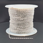 Load and play video in Gallery viewer, Z110SS. Sterling Silver Oval &amp; Mariner Link Chain
