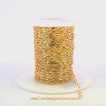 Load and play video in Gallery viewer, 1370SBGF. 14K Gold-Filled Diamond Cut Oval Link Chain