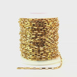 Load and play video in Gallery viewer, 353GF. 14K Gold Filled Box Link Chain