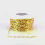 Load and play video in Gallery viewer, V246GF. 14K Gold Filled Smooth Marina Link Chain