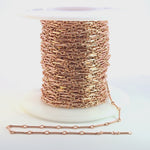 Load and play video in Gallery viewer, 567RGF. 14K Rose Gold Filled Tube Chain