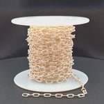 Load and play video in Gallery viewer, 40061P1TTT. 14k Gold Filled and 925 Sterling Silver Elongated Cable Twisted and Plain Link Chain