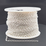 Load and play video in Gallery viewer, Z75SS. Sterling Silver Oval Link Chain.