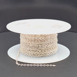 Load and play video in Gallery viewer, 1617FSS. 925 Sterling Silver Flat Cable Chain