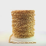 Load and play video in Gallery viewer, 591GF. 14K Gold Filled Round and Large Link Chain.