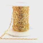 Load and play video in Gallery viewer, 1370SBSFGF. 14K Gold-Filled Diamond Cut Oval Link Chain