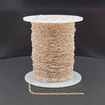 Load and play video in Gallery viewer, XM/1003K/SP. 14K Gold Filled and Sterling Silver Knurled Link Chain – Long &amp; Short Pattern