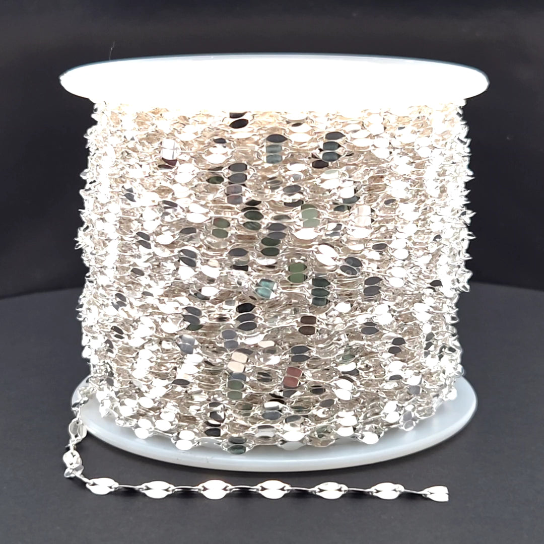 Z96SS. Sterling Silver Flat Marina Link Chain