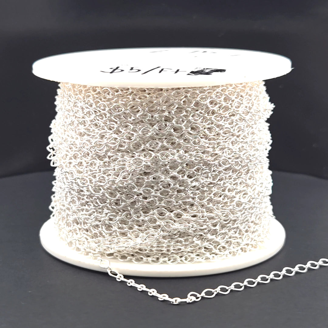 Z75SS. Sterling Silver Oval Link Chain.