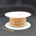 Load image into Gallery viewer, 1486TT. Gold Filled with Sterling Silver Bead Satellite Chain
