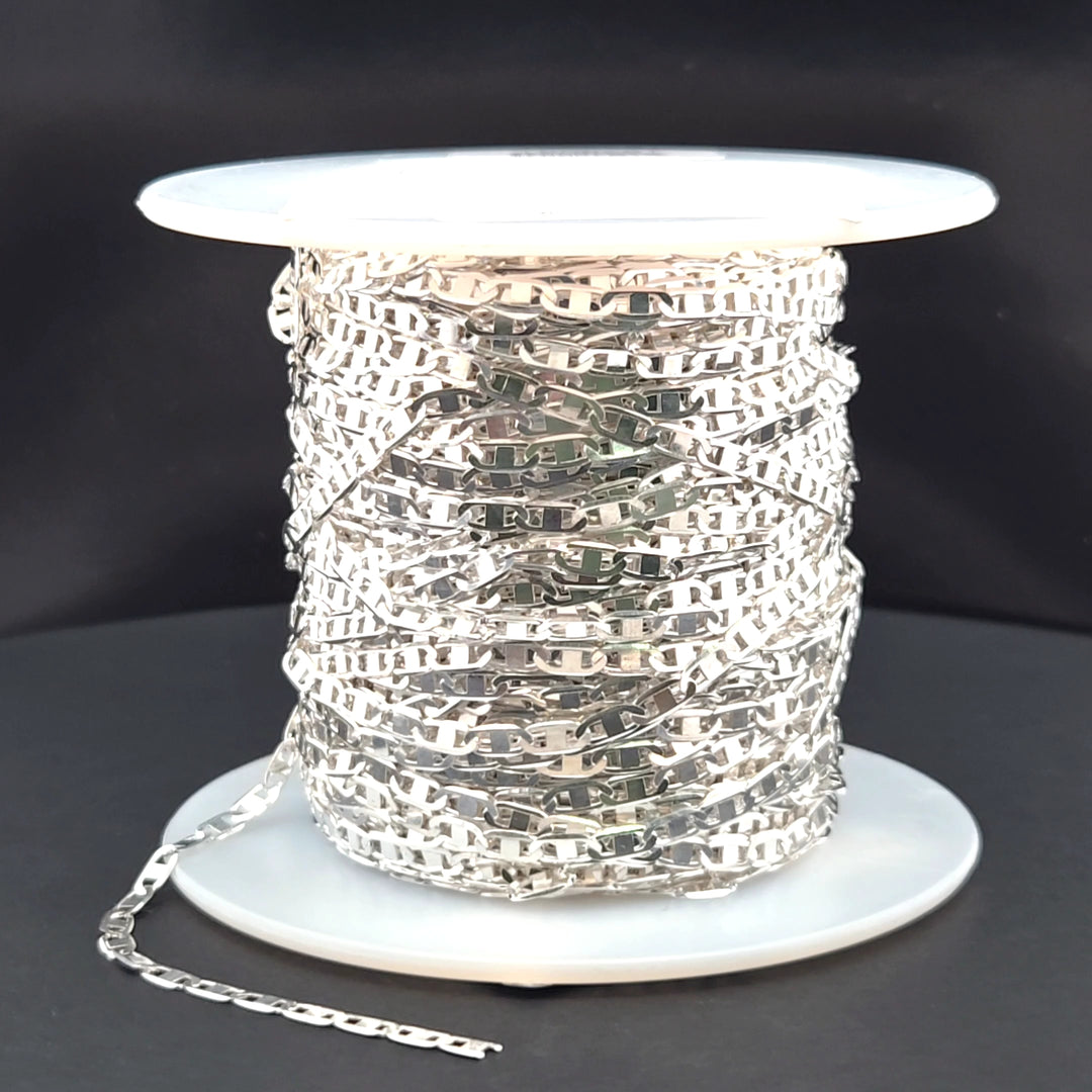 Z83SS.  Sterling Silver Flat Marina Chain