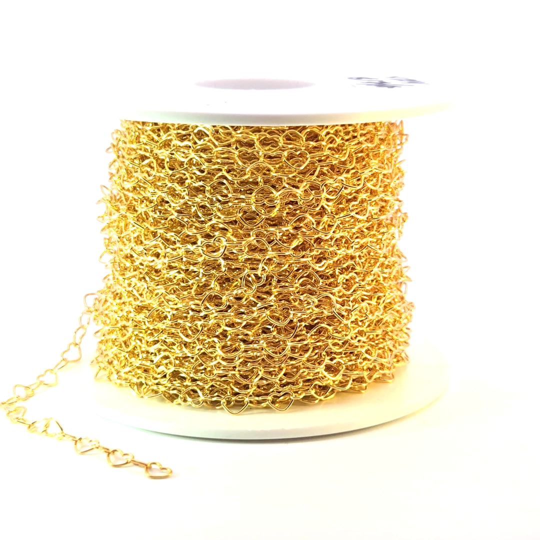 V214GF. Gold Filled Heart Link Chain