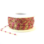 Load image into Gallery viewer, V250WNGF. Gold Filled Wine Color Enamel Chain