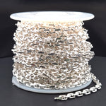 Load image into Gallery viewer, Z90SS. 925 Sterling Silver Rectangle Diamond Cut Heavy Cable