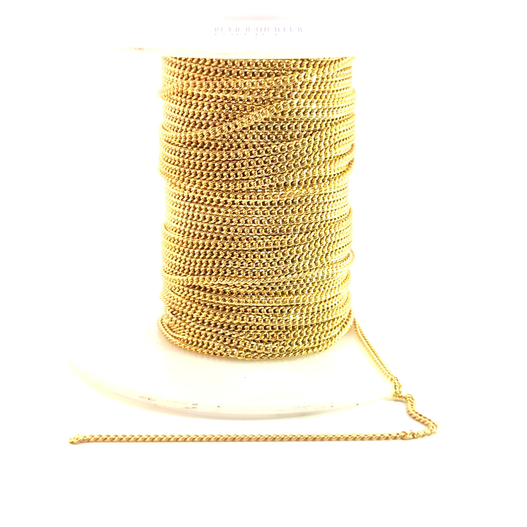 68HRGF. 14K Gold-Filled Flat Curb Chain