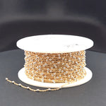 Load image into Gallery viewer, V288TT. Gold Filled with Sterling Silver Beads Satellite Chain