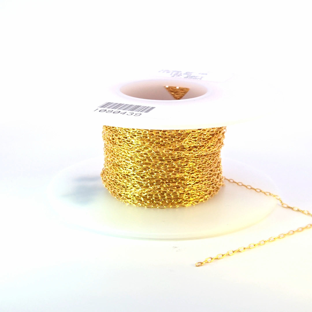 1318DGF. 14K Gold-Filled Paperclip Chain