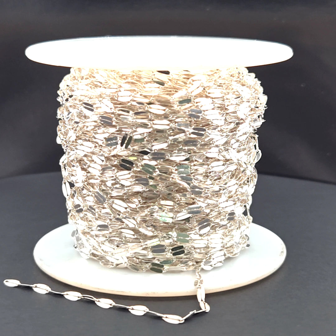 Z95SS. Sterling Silver Flat Marina Link Chain