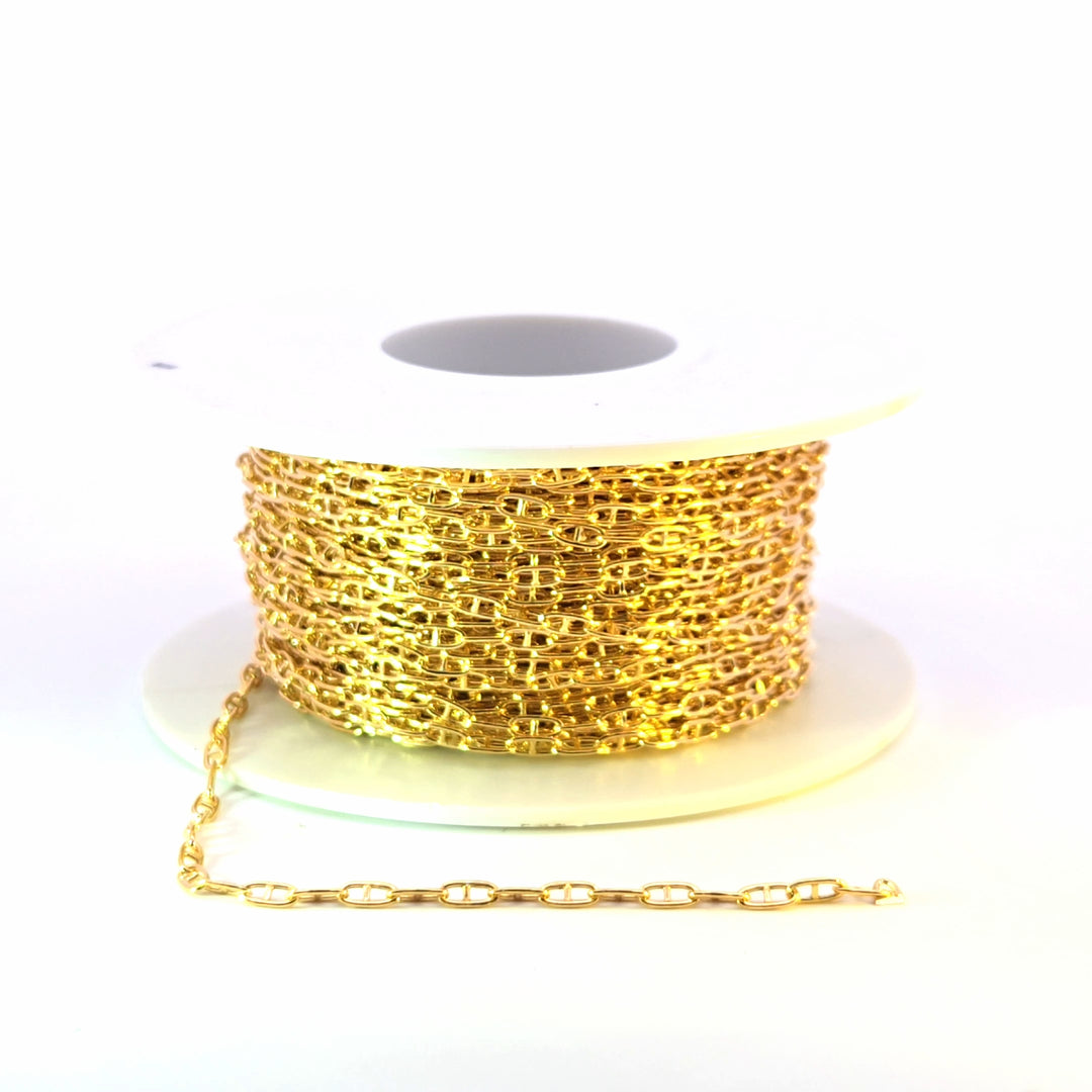 V246GF. 14K Gold Filled Smooth Marina Link Chain