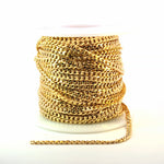 Load image into Gallery viewer, 3309CHRGF. Gold Filled Flat Round Shape Curb Chain
