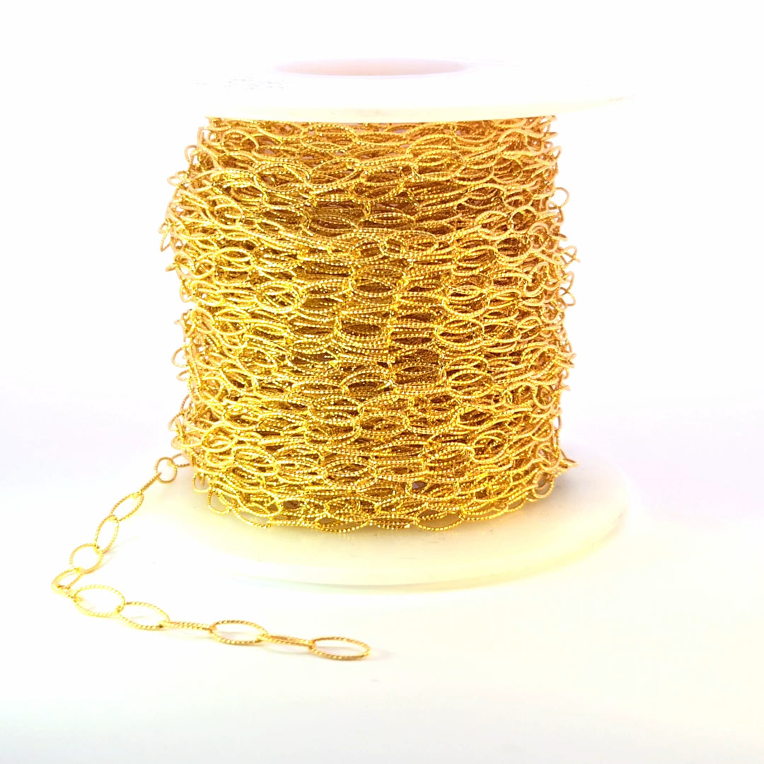 791TWGF. 14k Gold Filled Twisted Oval Link Chain