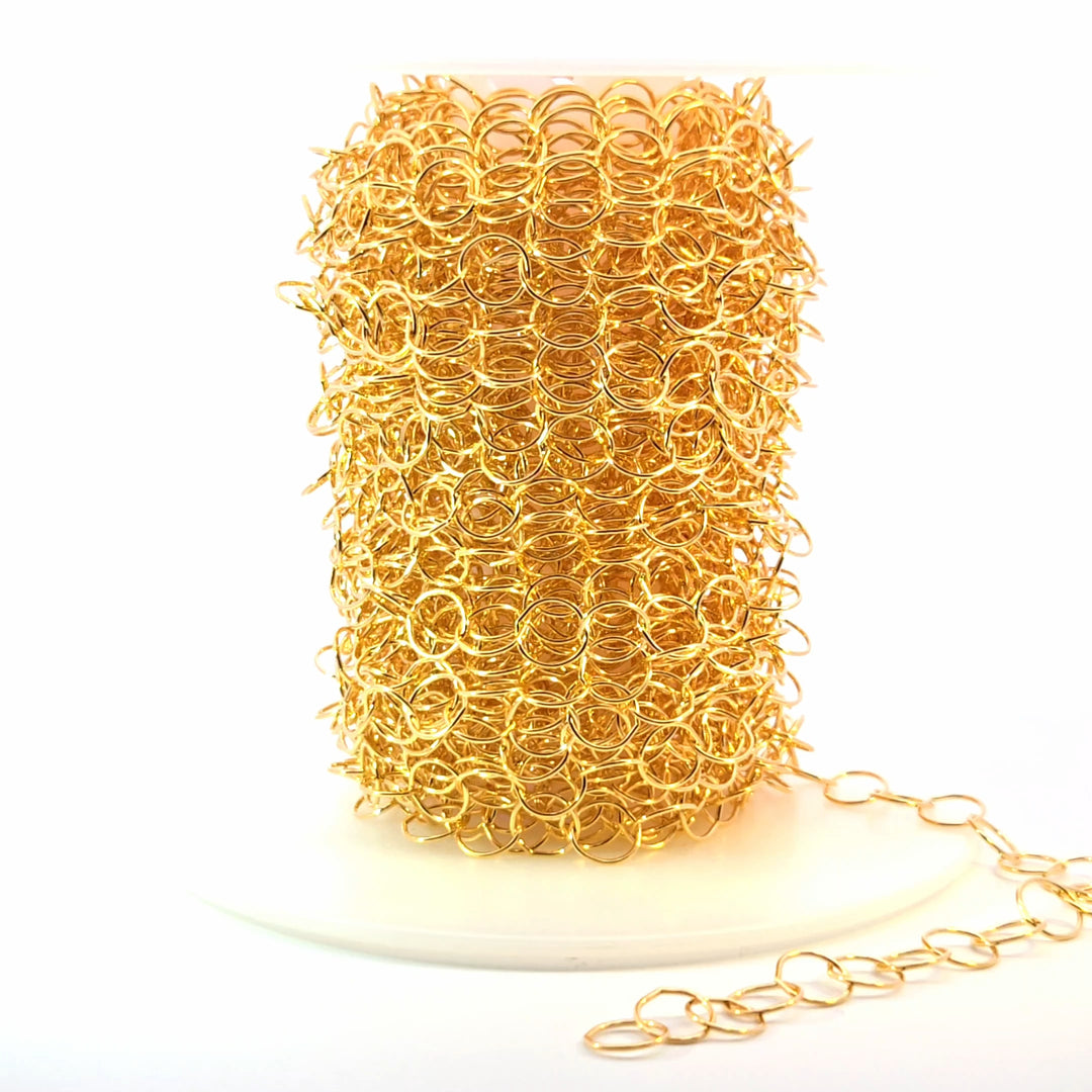 886GF. 14K Gold Filled Round Link Chain